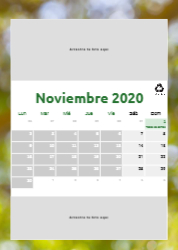 Creativo 06 Calendario de pared A4 100% reciclado