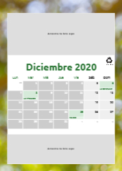 Creativo 06 Calendario de pared A4 100% reciclado