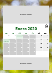 Creativo 06 Calendario de pared A4 100% reciclado