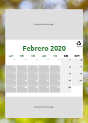 Creativo 06 Calendario de pared A4 100% reciclado