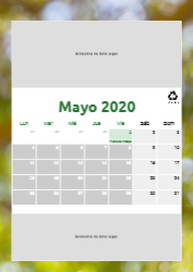 Creativo 06 Calendario de pared A4 100% reciclado