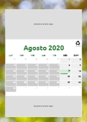 Creativo 06 Calendario de pared A4 100% reciclado