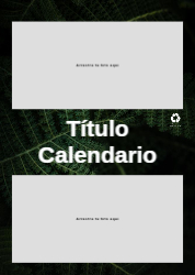 Creativo 07 Calendario de pared A4 100% reciclado