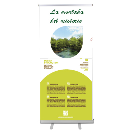 Roll-up personalizable a una cara GRATIS. 200x85 cm.