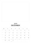 2025 - Hængekalender Block PDF A4