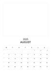 2025 - Hængekalender Block PDF A4