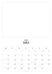 2025 - Hængekalender Block PDF A3