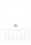 2025 - Hængekalender Block PDF A3