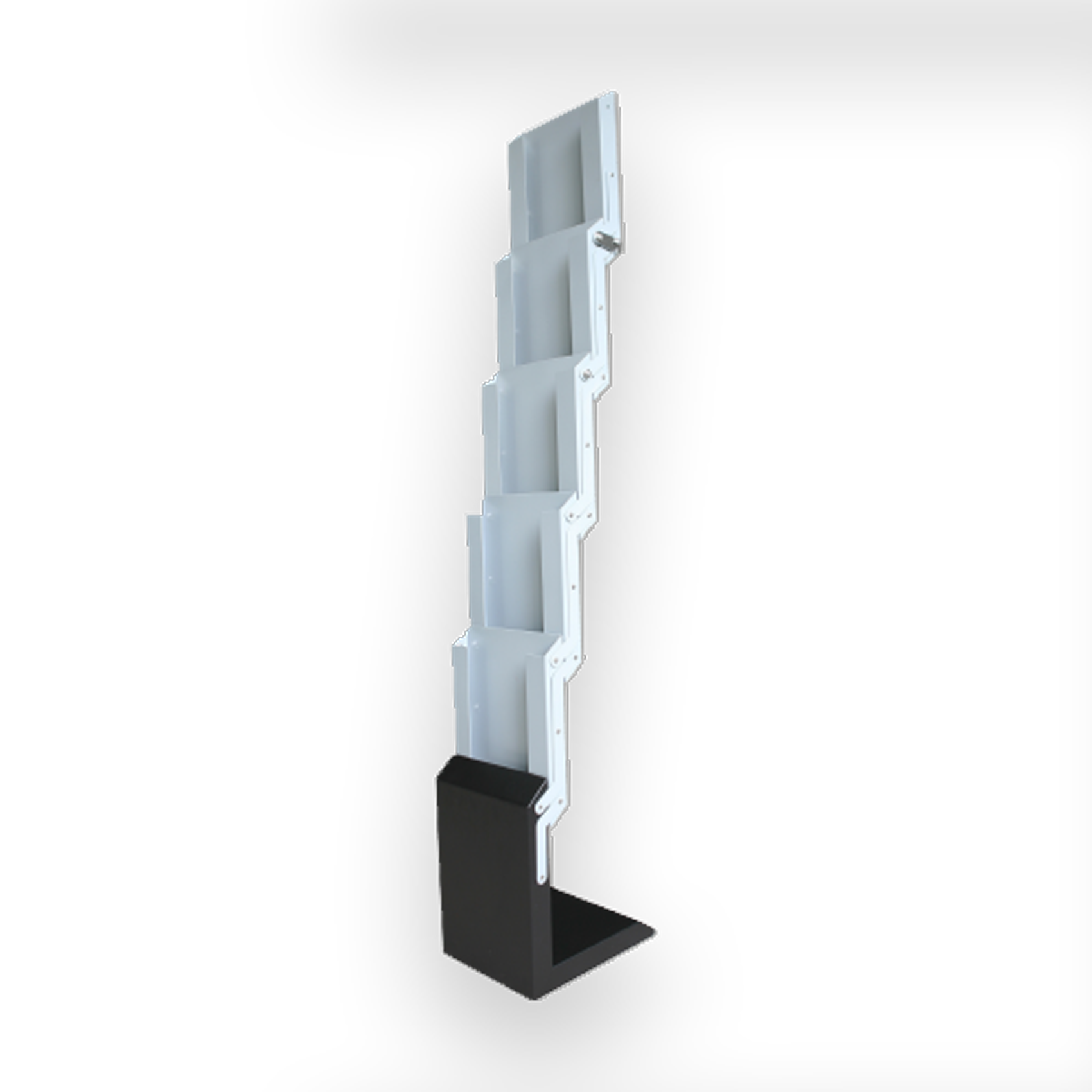 Brochure stander med transporttaske