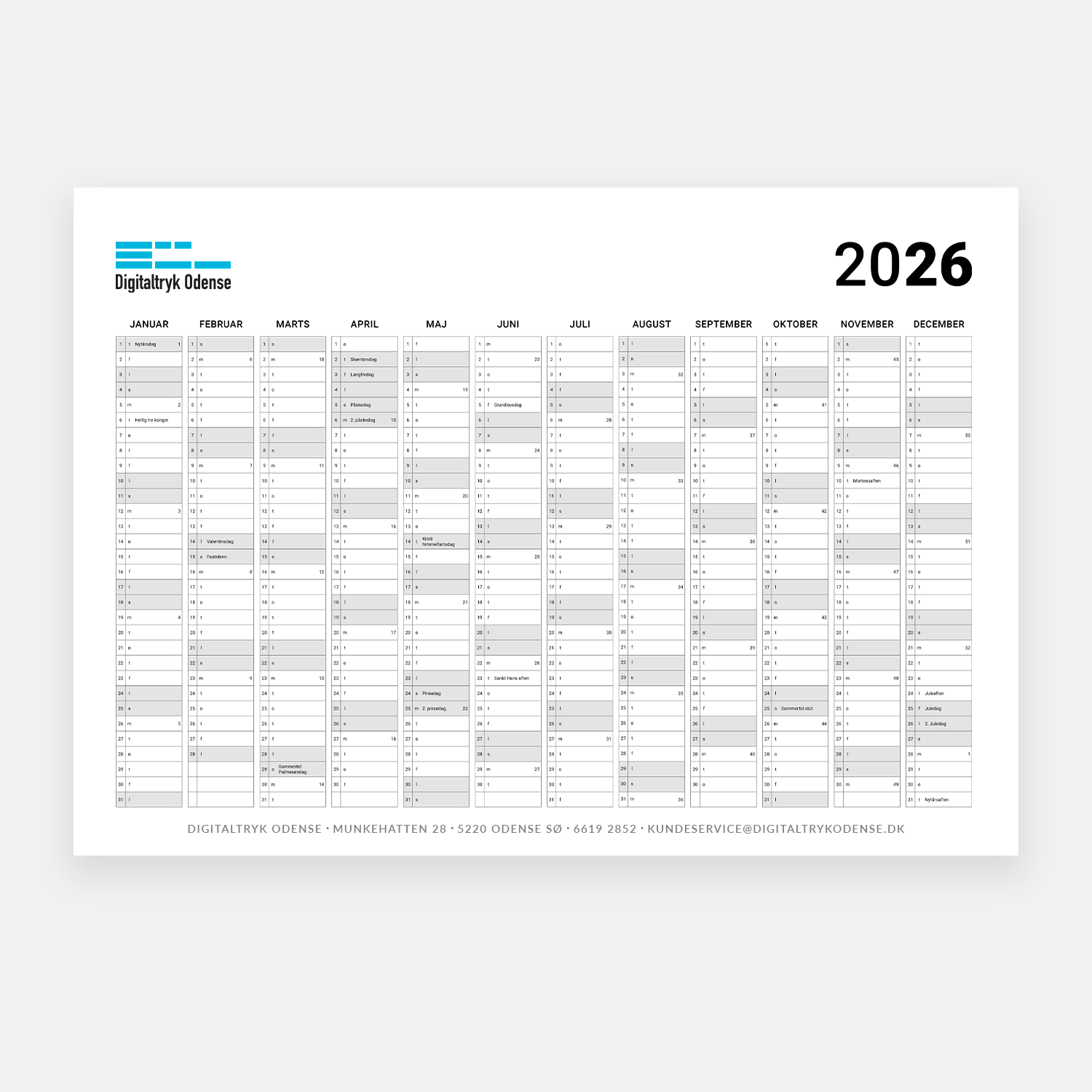 Kalender 2026