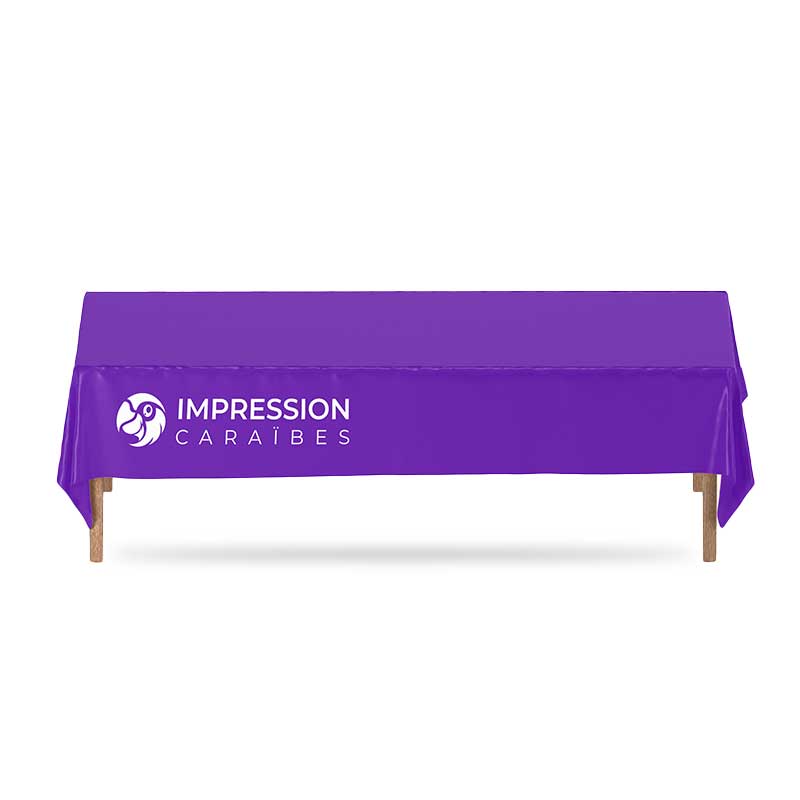 NAPPE DE TABLE (finition anti effilochage) Nappe de Table personnalisée - Guadeloupe