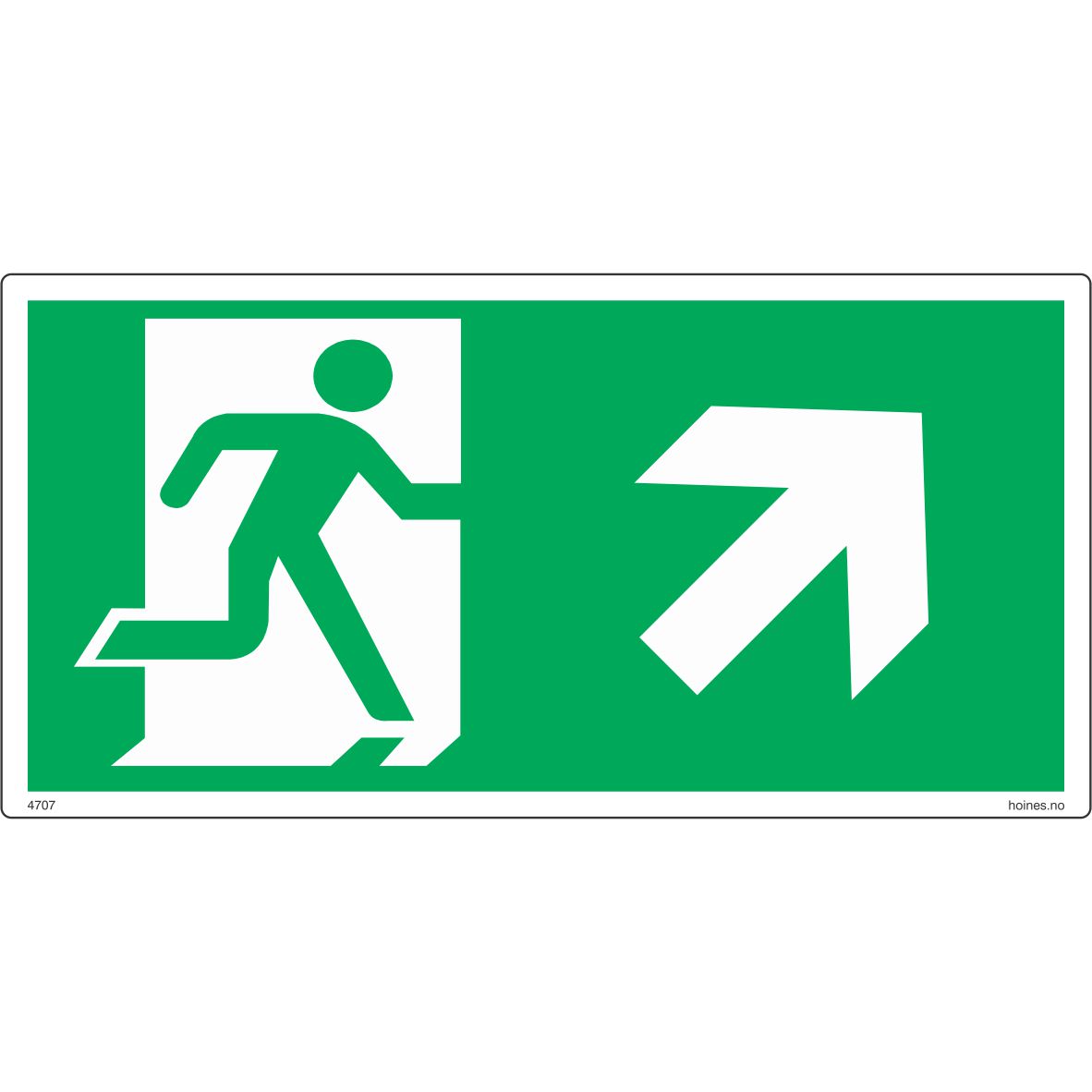 Redning skilt – nødutgang skilt