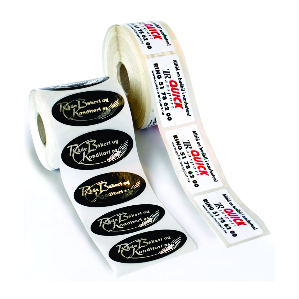Etiketter på rull 