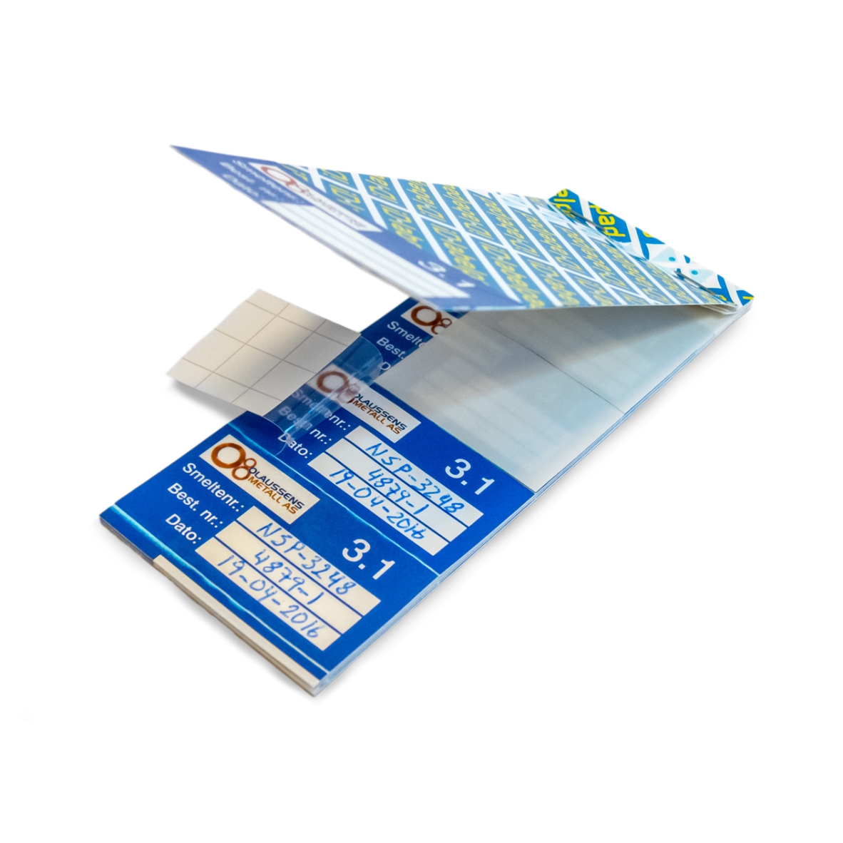 Halv-laminerte etiketter