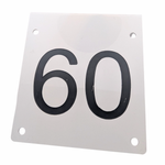 Dypgraverte aluminiumsskilt til merking av brygger 1