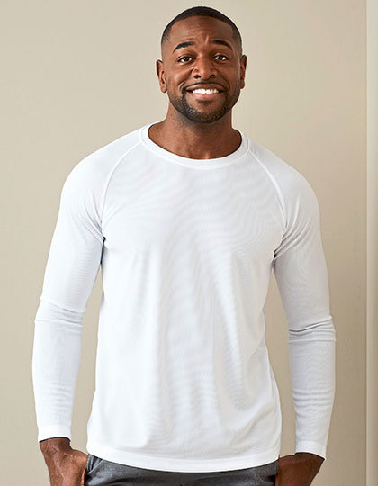 Adult T-Shirt-Long Sleeve Active Dry Mesh