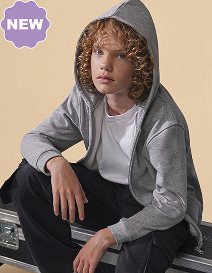 Youth Zipper hoodie-B&C