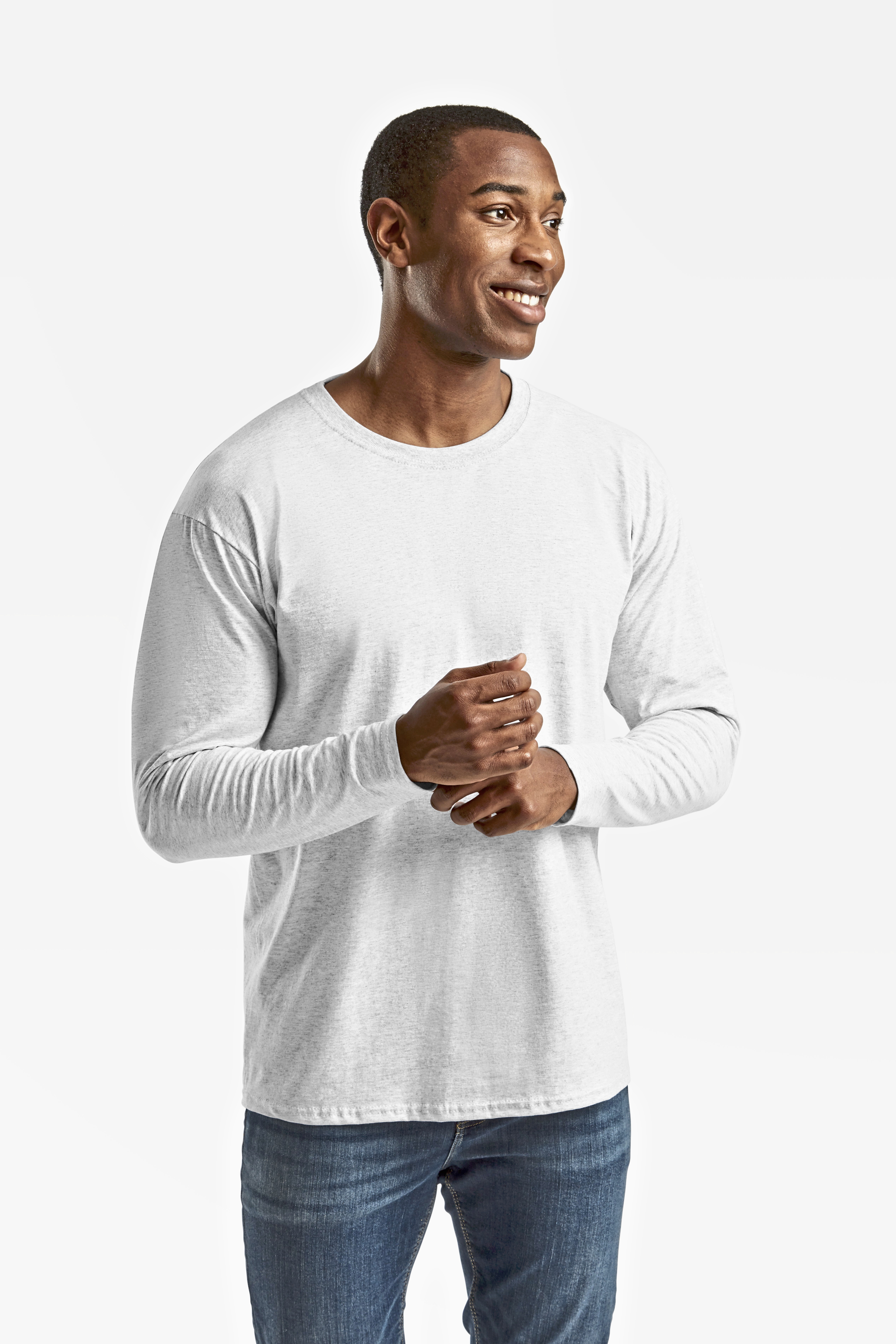 Adult Long Sleeve T-Shirt-Fruit of the Loom  ValueWeight