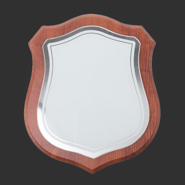 Wooden Plaque Award with Glass Front