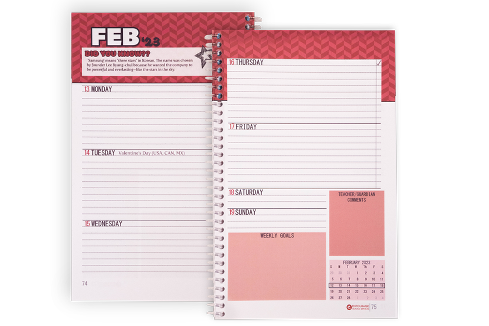 School Day Planners