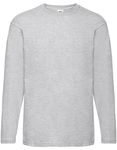 Adult Long Sleeve T-Shirt-Fruit of the Loom  ValueWeight 6
