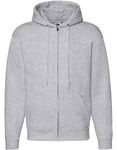 Heather Grey Zipper hoodie