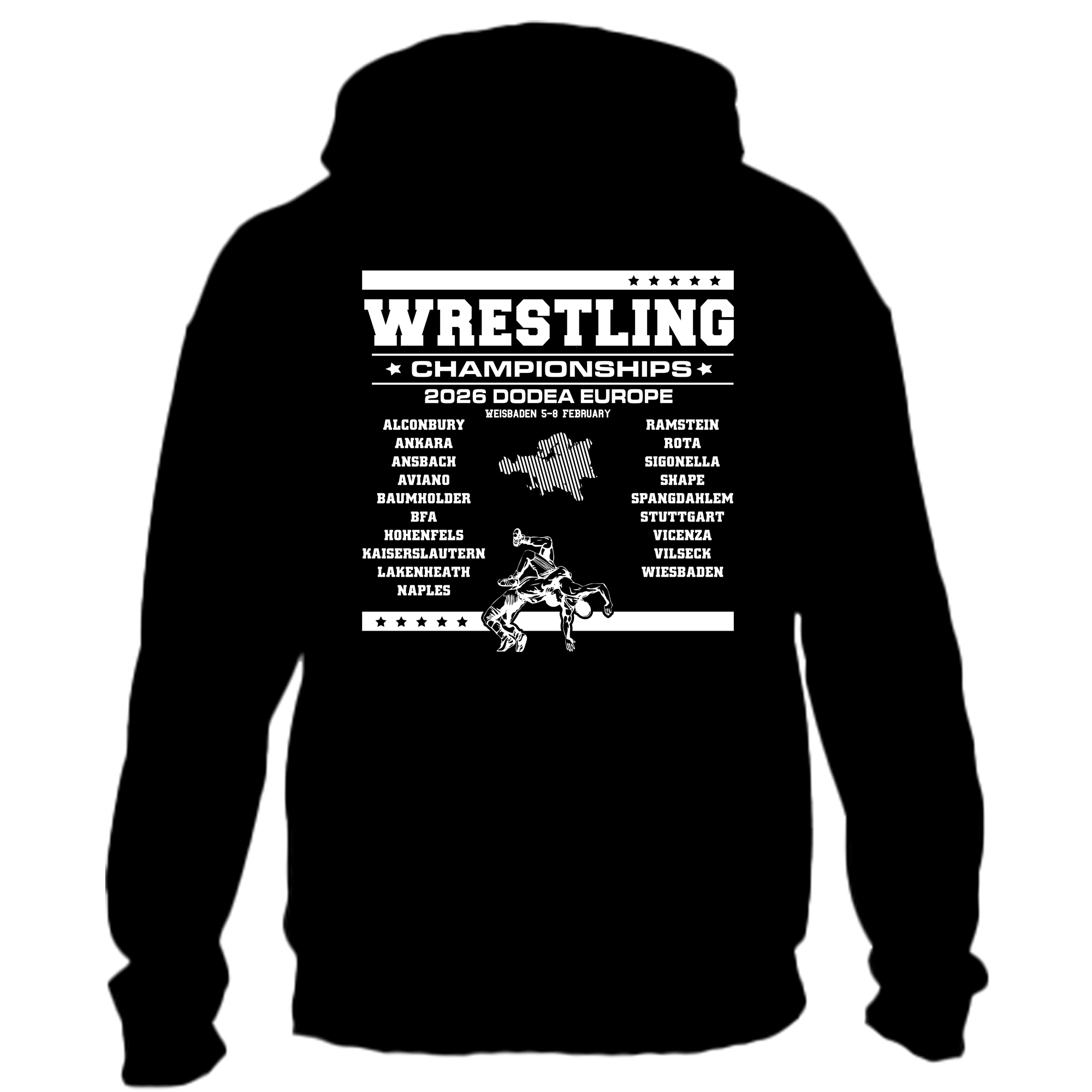 Wrestling Euros Adult Hoodie Design 1 2