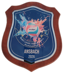 Wooden Plaque Award with Glass Front 1