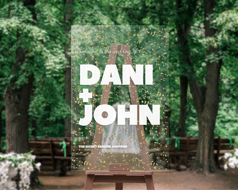 Acrylic Wedding Signs 1