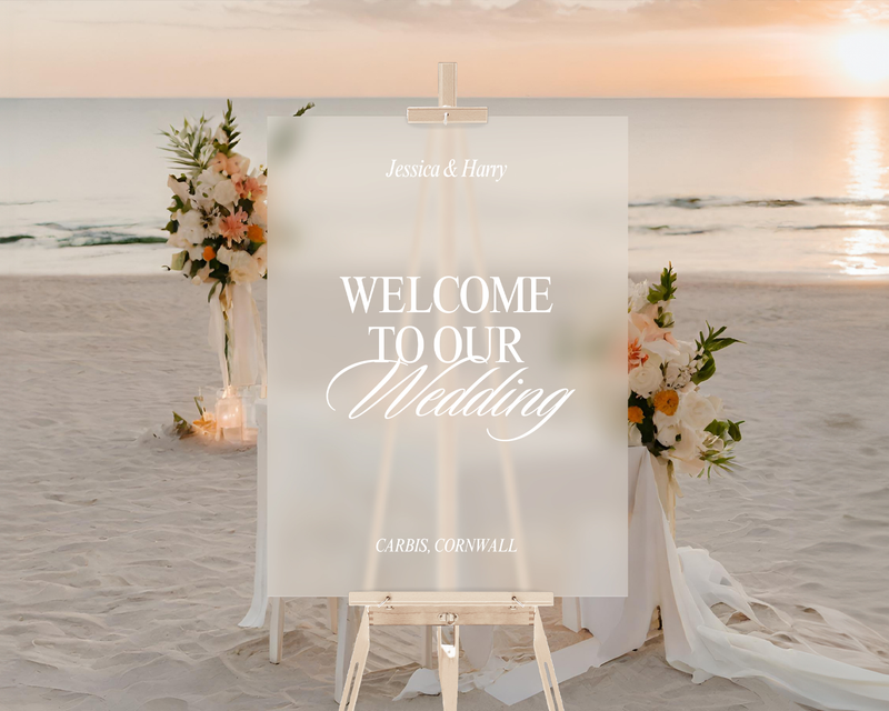 Acrylic Wedding Signs 2