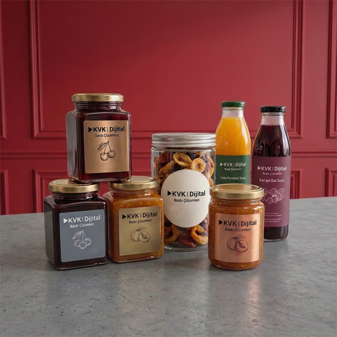 Düz Kesimli Sticker / Etiket