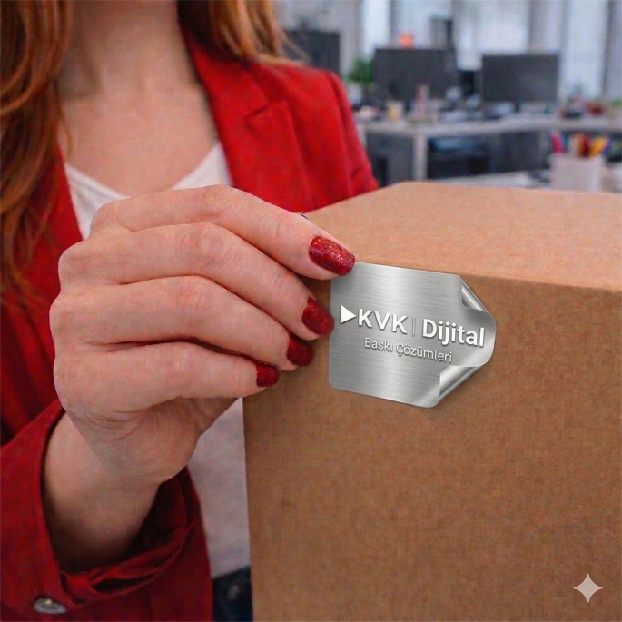 Metalize (Gümüş) Sticker / Etiket