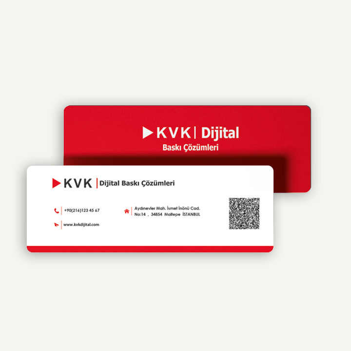 Minimalist Kartvizit (7,5x3 cm)