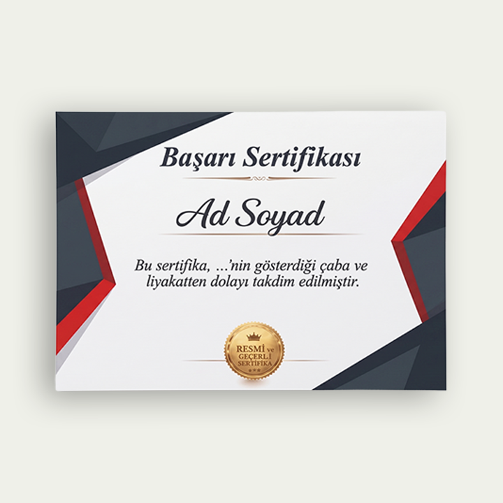 Sertifika Baskıları