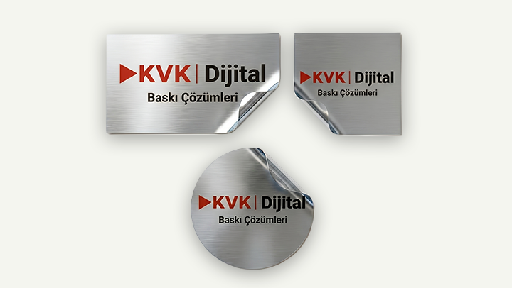 Metalize (Gümüş) Sticker / Etiket 1