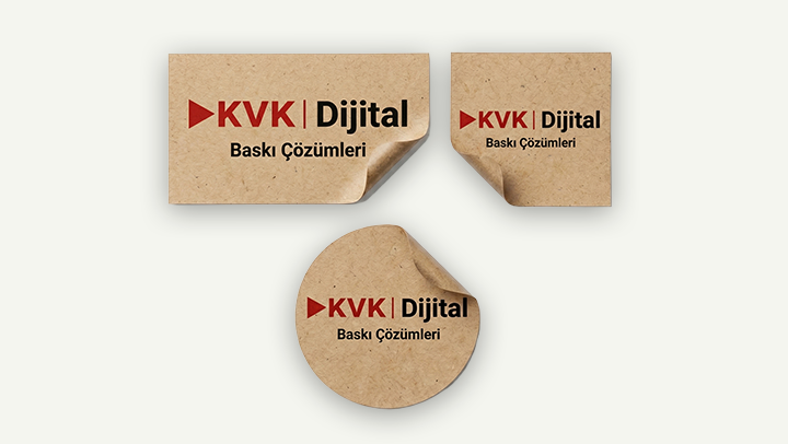 Kraft Sticker / Etiket 1