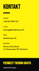 Trener personalny Back