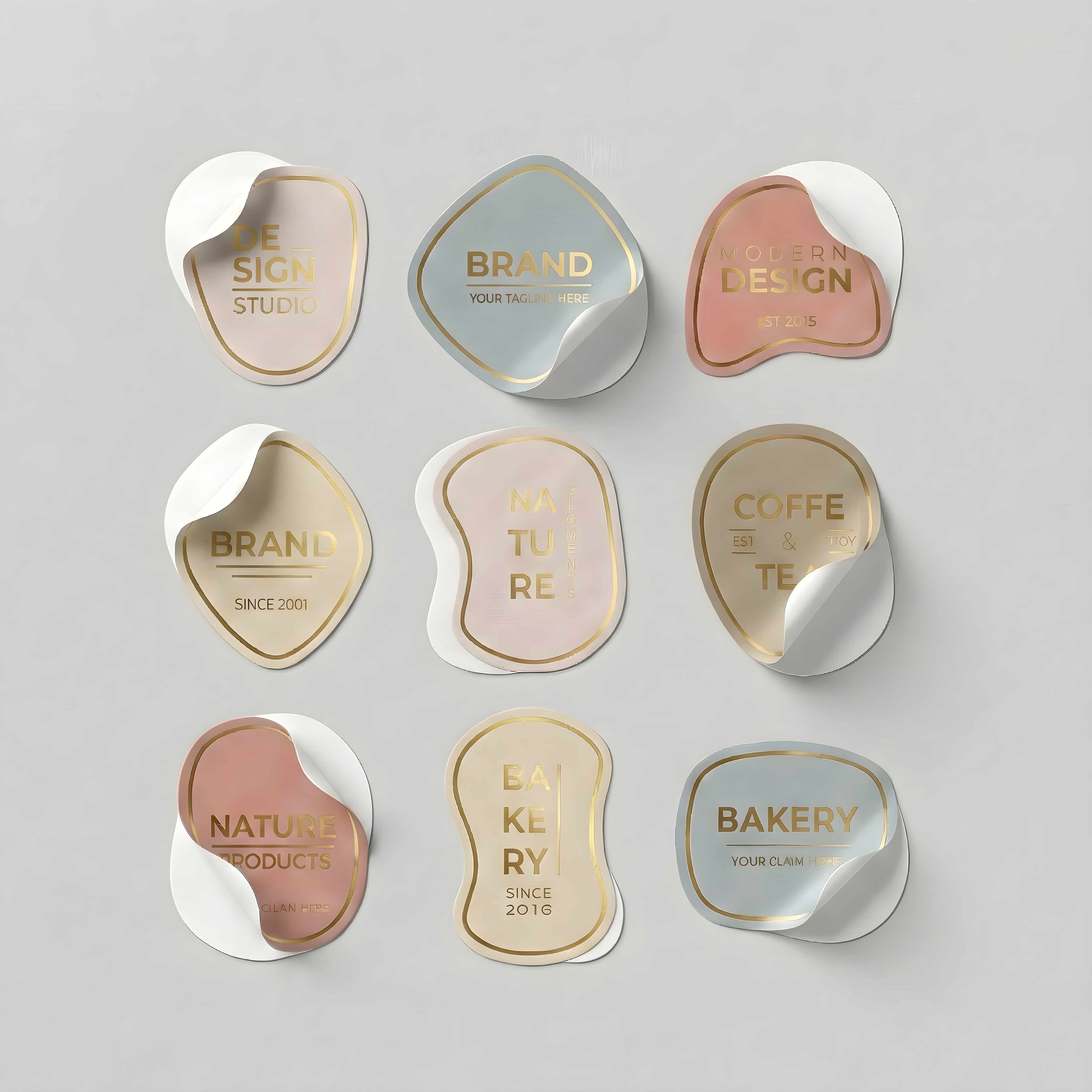 Hotstamping Stickers Cut By Pieces