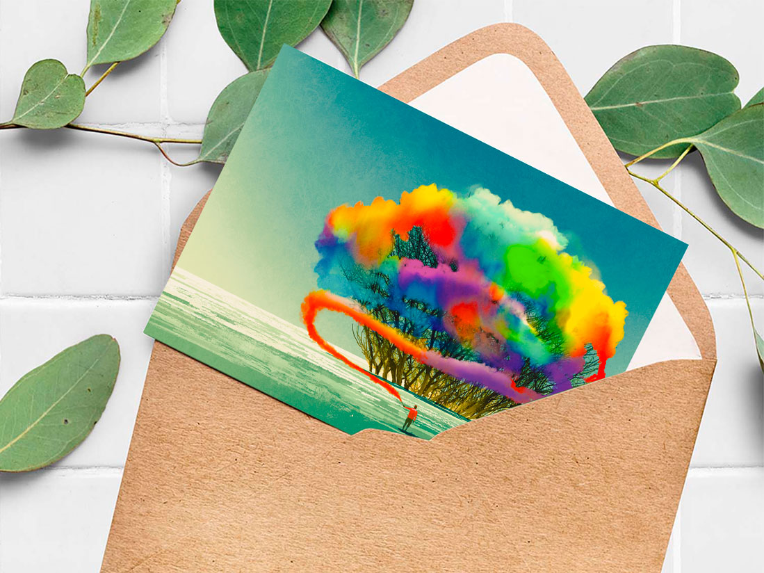 Pastkartes un ielūgumi  