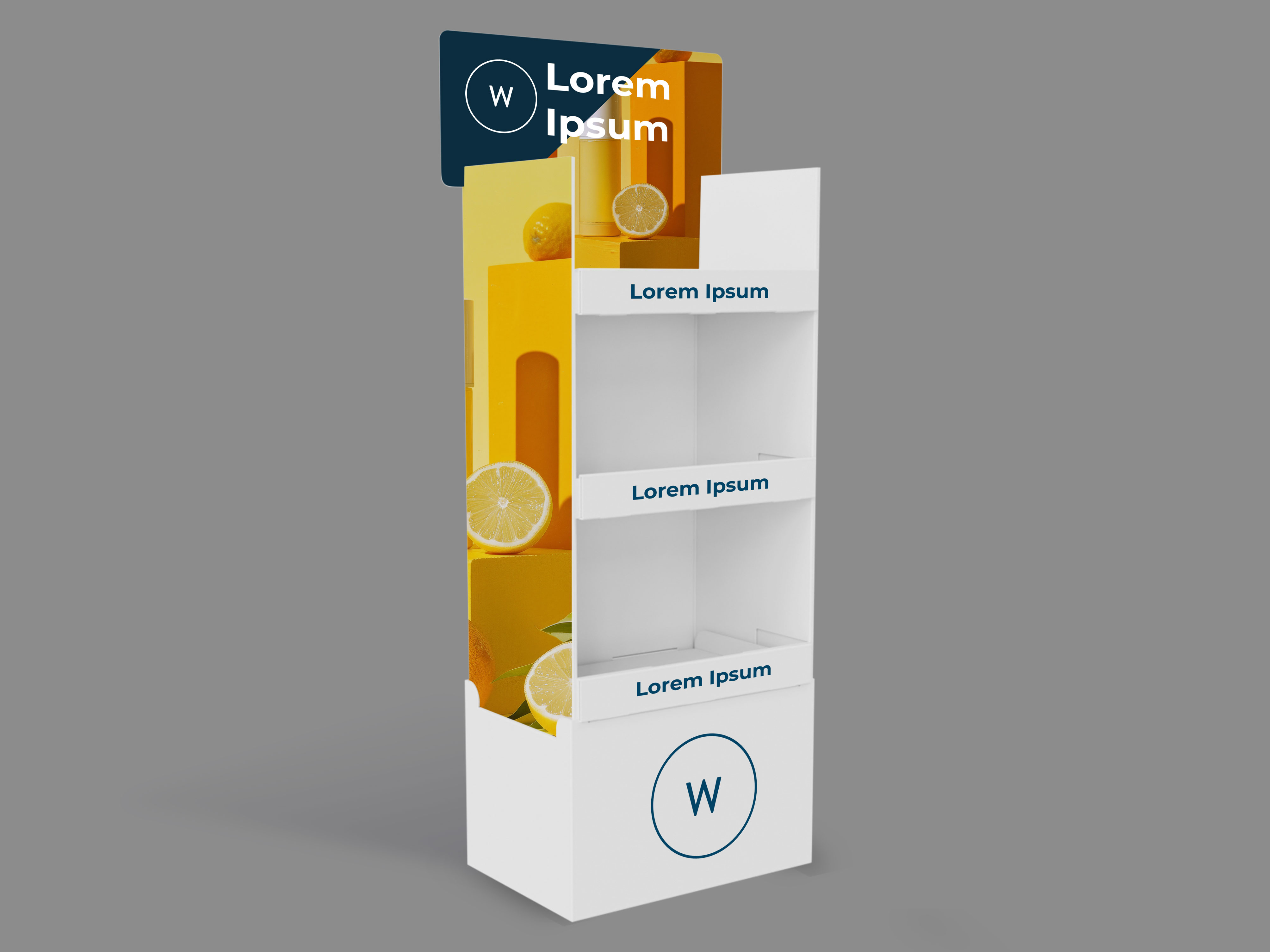 Cardboard advertising stand