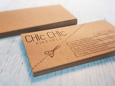 Eco- Kraft/ Vienpusės vizitinės