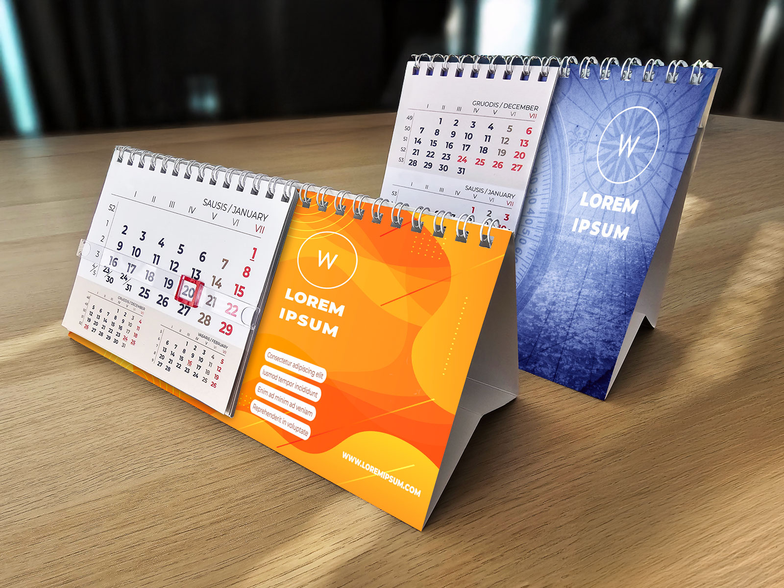 Stalinis kalendorius namelis OFFICE