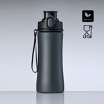 Tamsiai pilka kokybiška gertuvė su logotipu