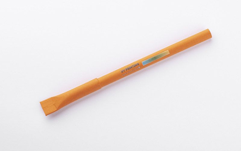 Popierinis ekologiškas tušinukas su logo PINK