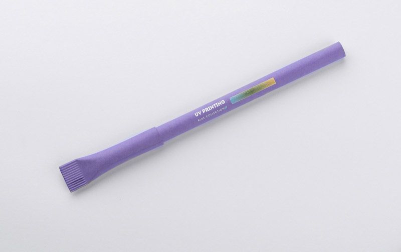 Popierinis ekologiškas tušinukas su logo PINK