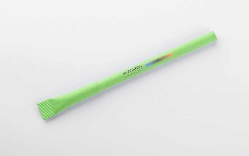 Popierinis ekologiškas tušinukas su logo PINK