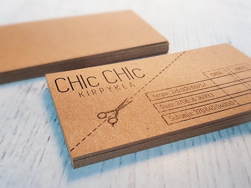 Eco- Craft vienpusės vizitinės