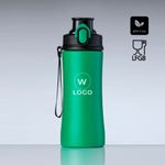 Žalia kokybiška gertuvė su logotipu