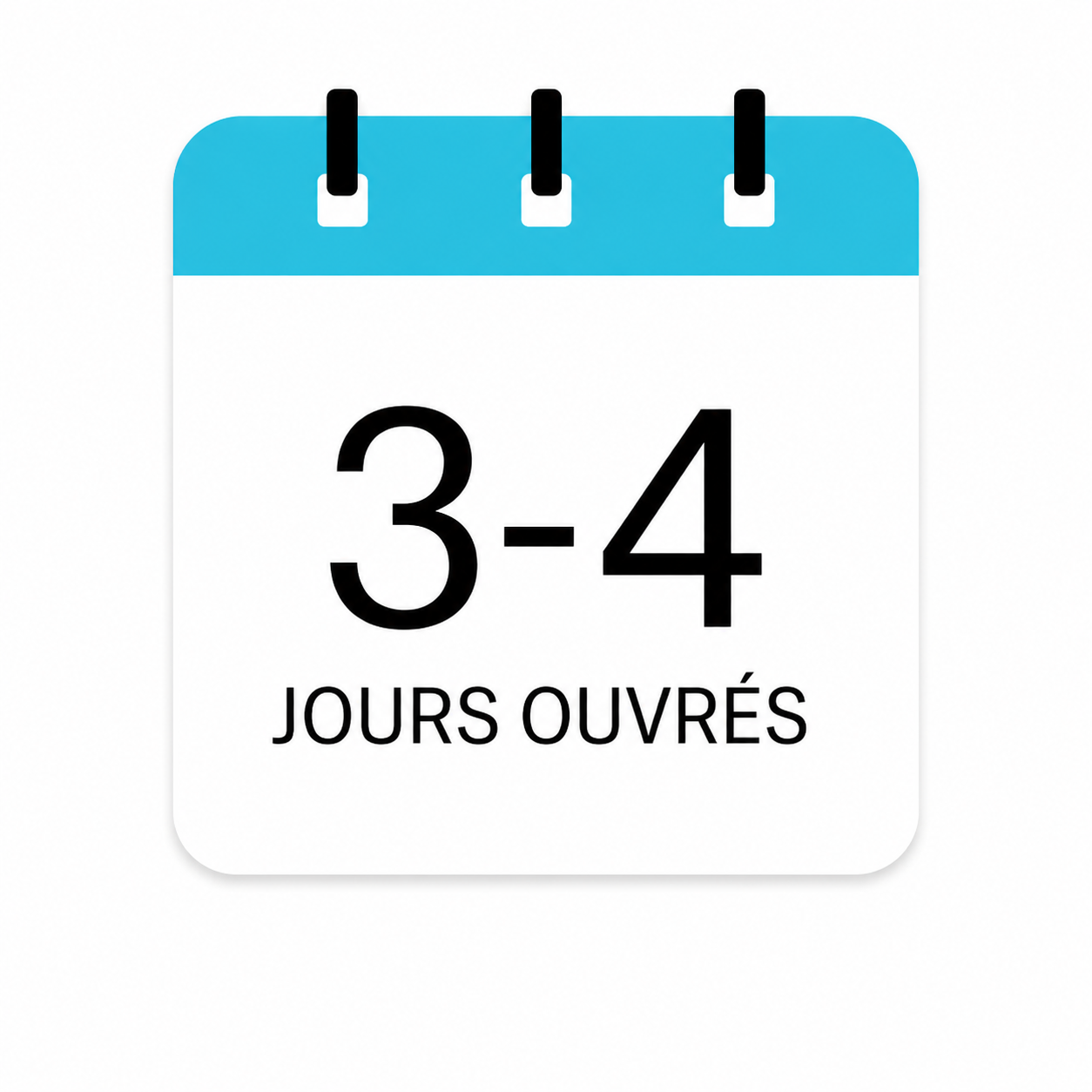 Urgent 3 à 4 jours ouvrés (+70€)