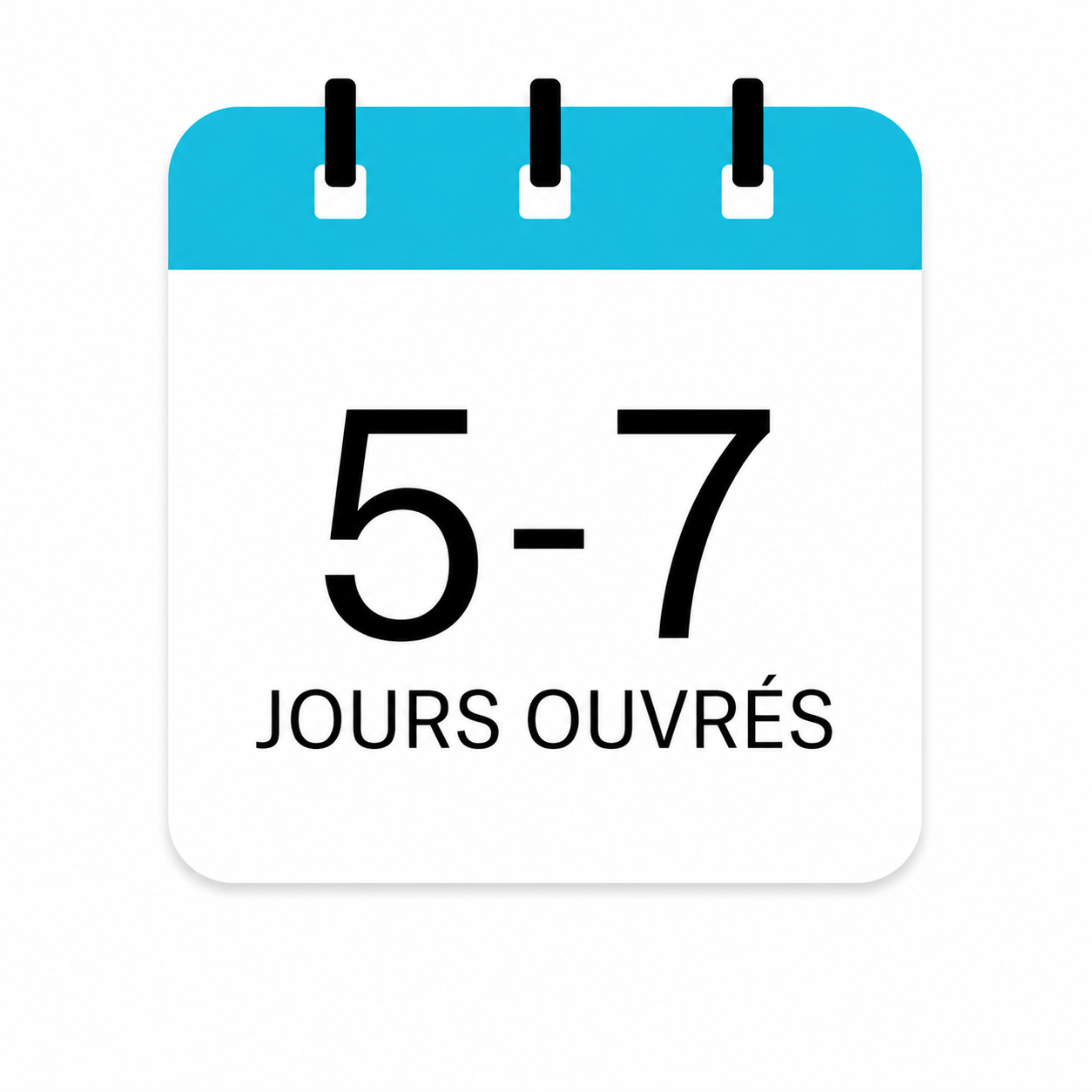 5 à 7 jours ouvrés